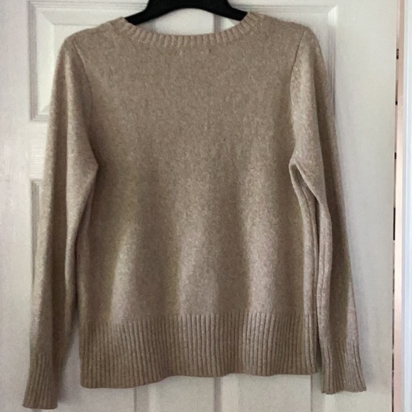 Pink Clover Beige Crewneck Sweater, Size L - Picture 5 of 7